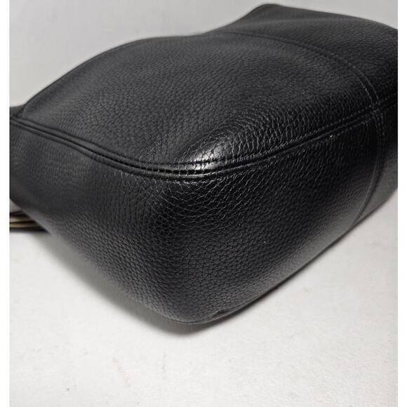 Chic BRIGHTON Barbados Zip Top Hobo Shoulder Bag leather & Braided Strap Black - Picture 10 of 15